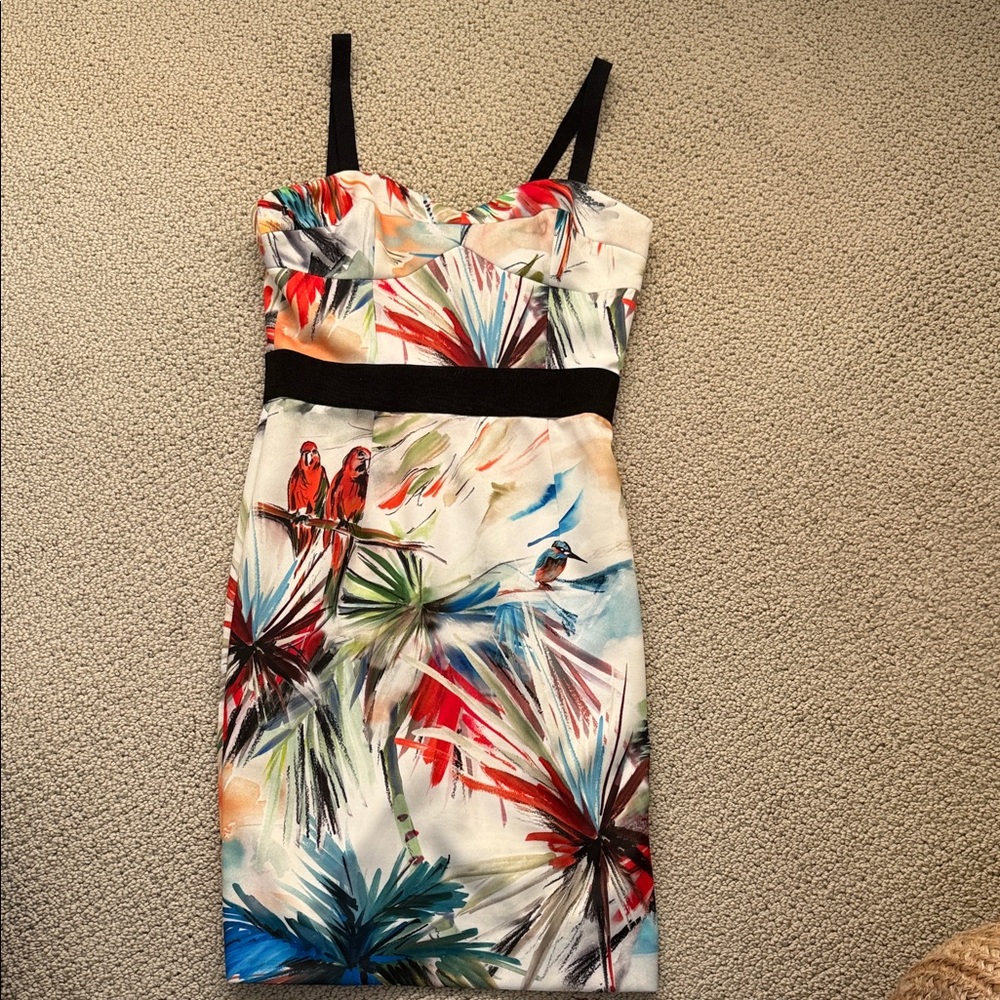 Milly Multicolor Tropical Mini Dress